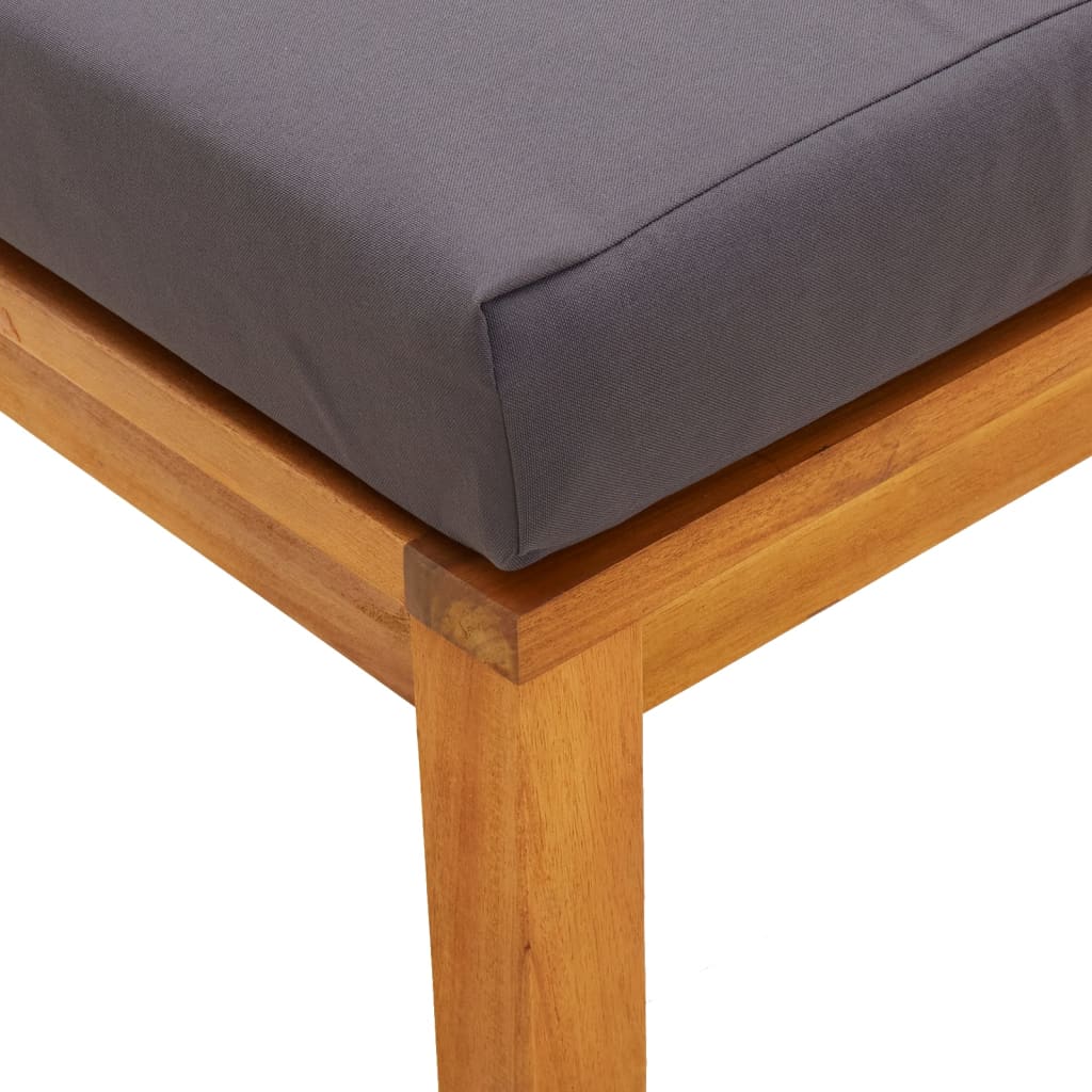 vidaXL Tuinkrukjes 2 st met kussens 40x40x42 cm massief acaciahout - Aashly