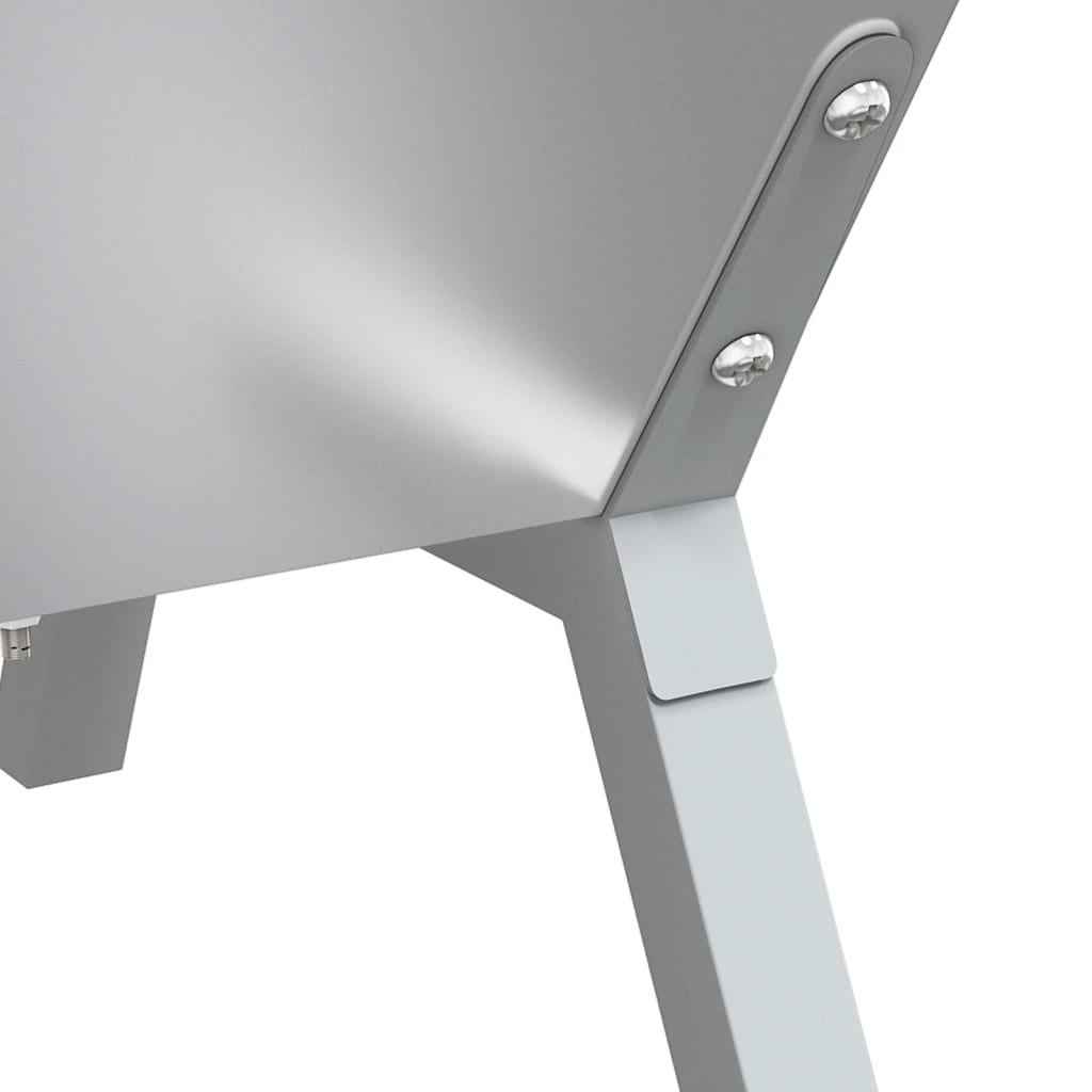 vidaXL Barbecueplaat 158x42x31 cm roestvrij staal zilverkleurig - Aashly