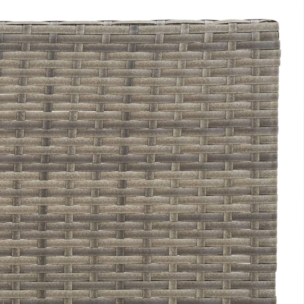vidaXL Bistrotafel inklapbaar 55x54x71 cm poly rattan zwart