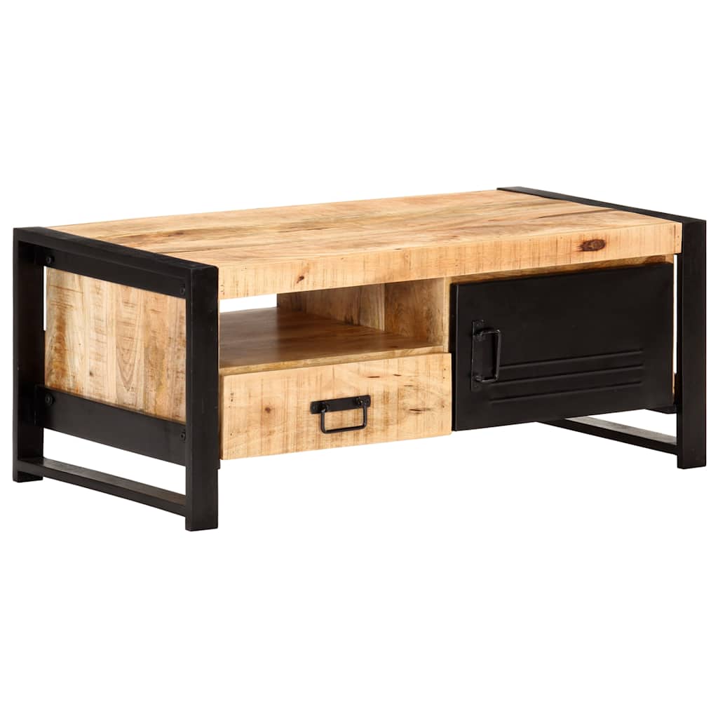 vidaXL Salontafel 100x50x40 cm ruw mangohout