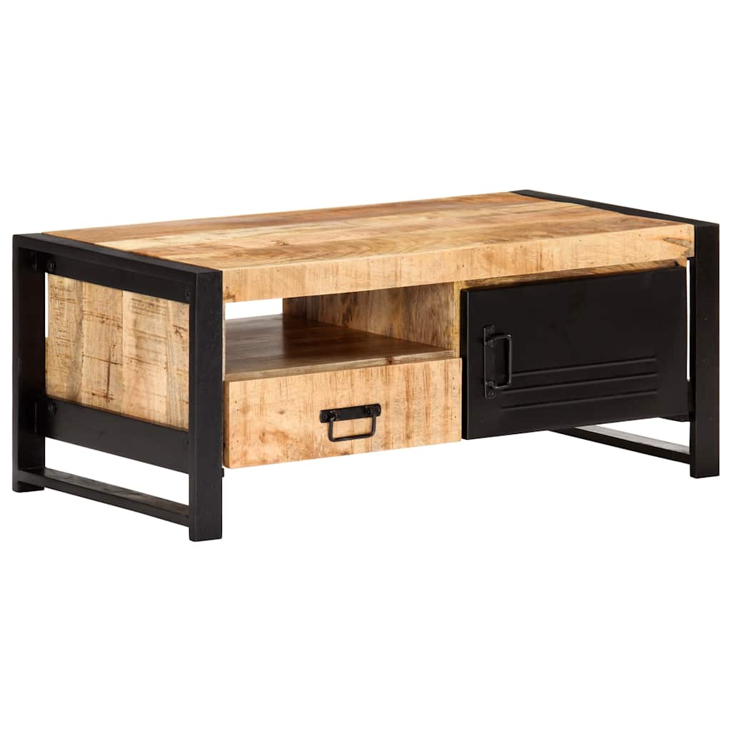 vidaXL Salontafel 100x50x40 cm ruw mangohout