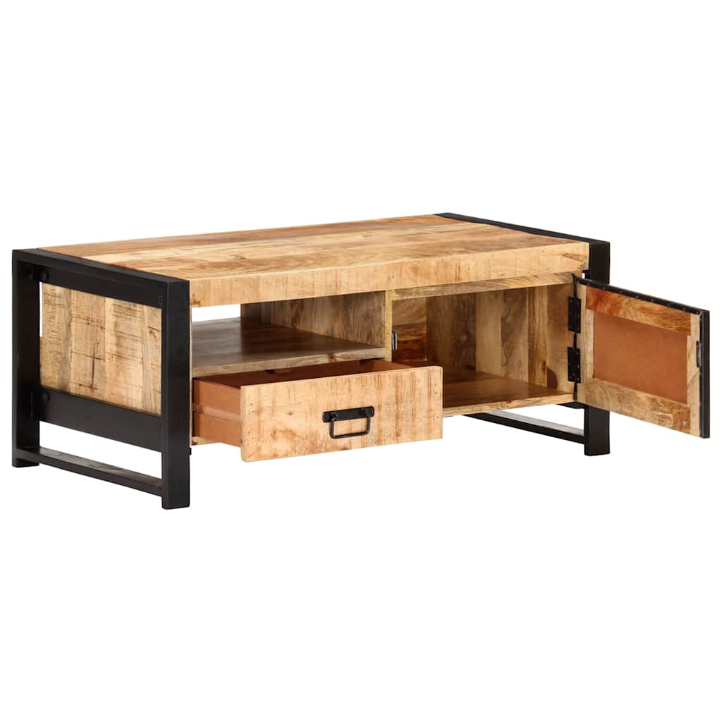vidaXL Salontafel 100x50x40 cm ruw mangohout