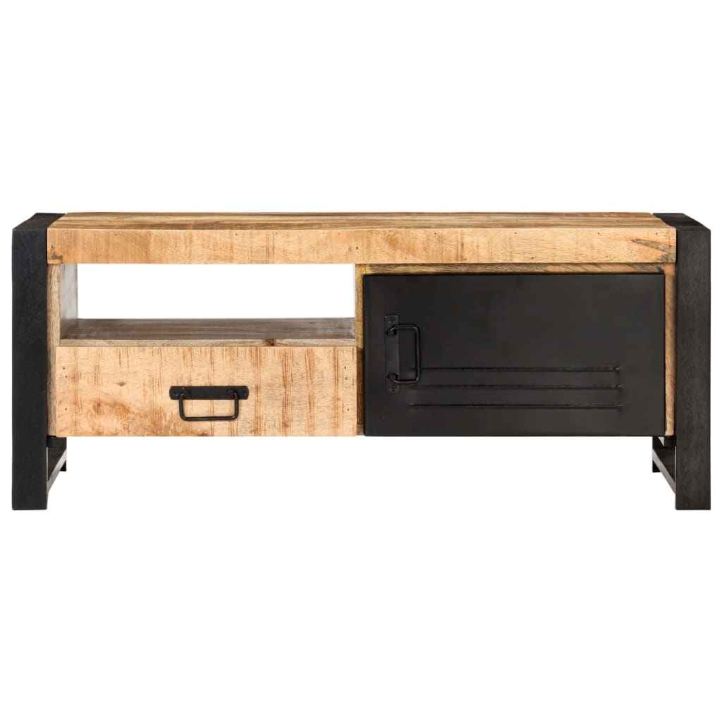 vidaXL Salontafel 100x50x40 cm ruw mangohout