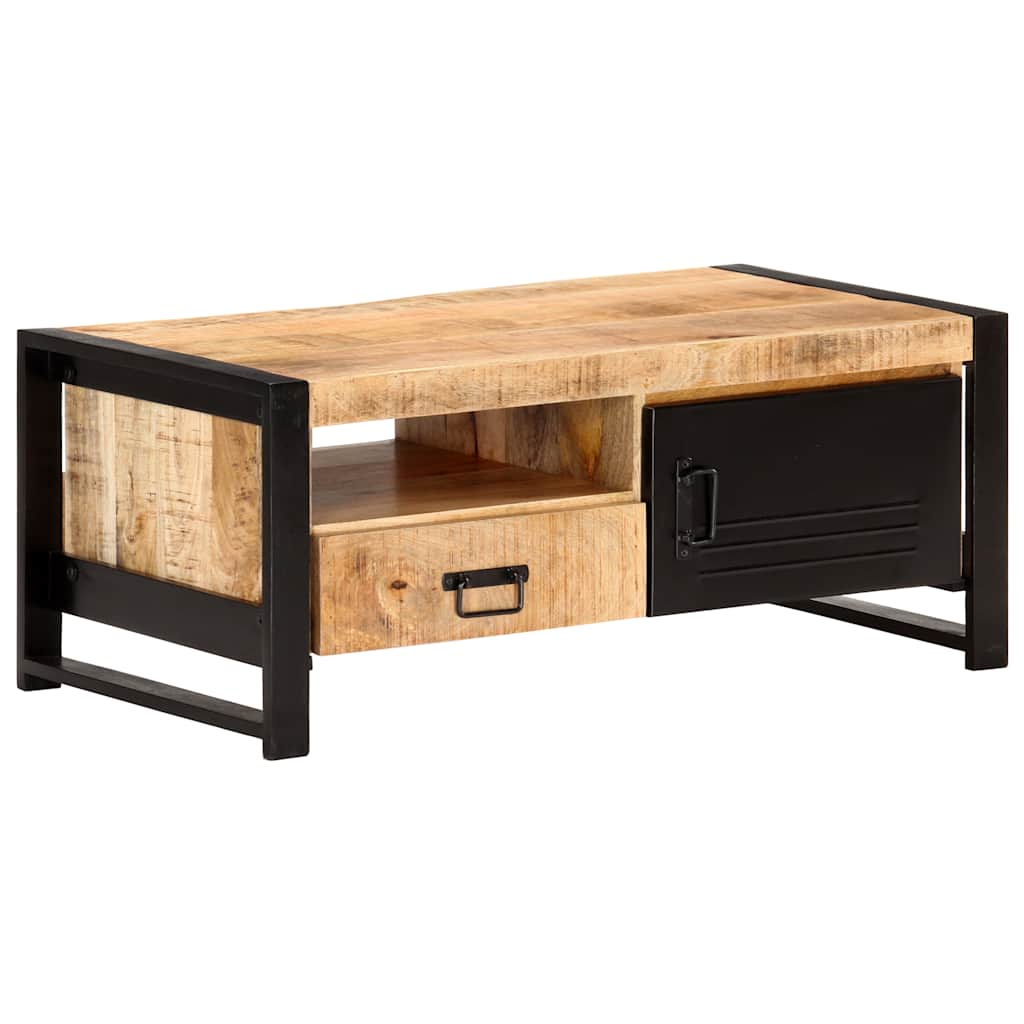 vidaXL Salontafel 100x50x40 cm ruw mangohout