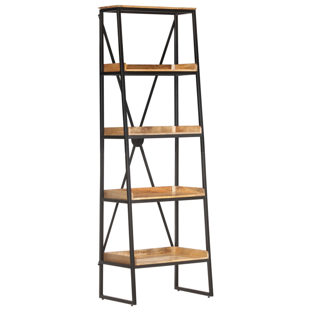 vidaXL Boekenkast met 5 schappen 60x39x180 cm massief mangohout