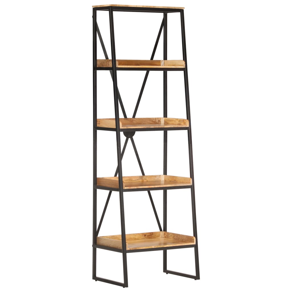 vidaXL Boekenkast met 5 schappen 60x39x180 cm massief mangohout