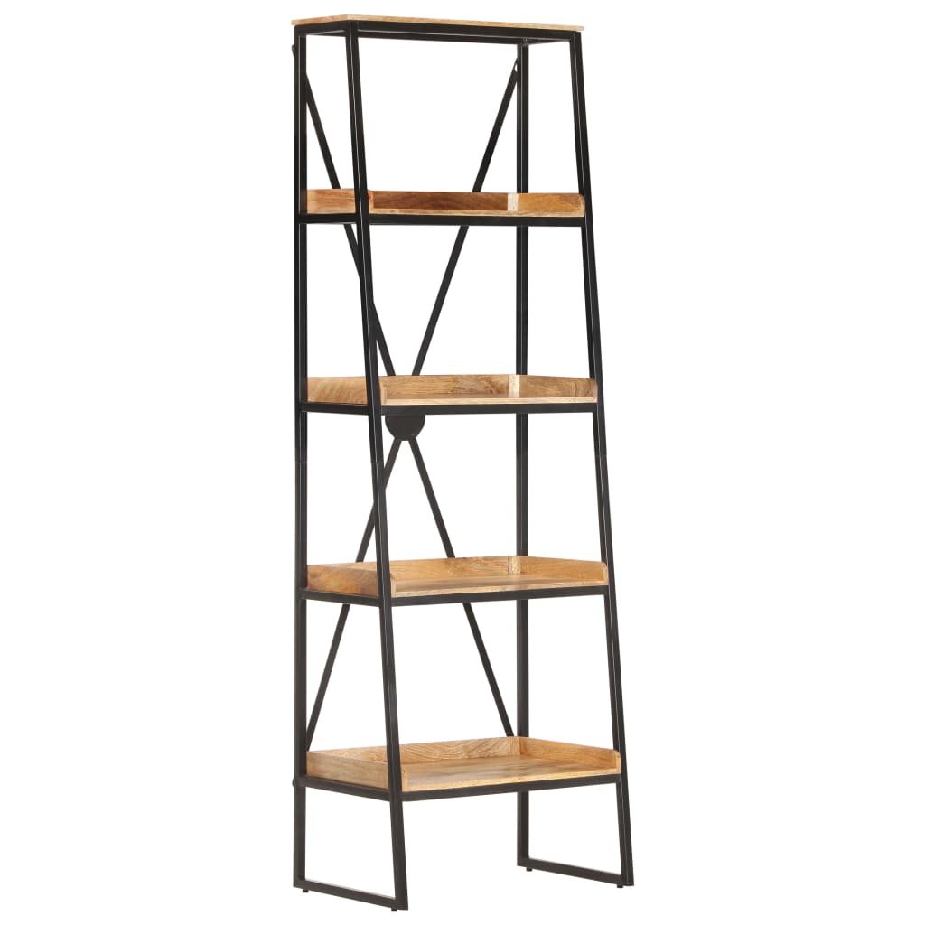 vidaXL Boekenkast met 5 schappen 60x39x180 cm massief mangohout
