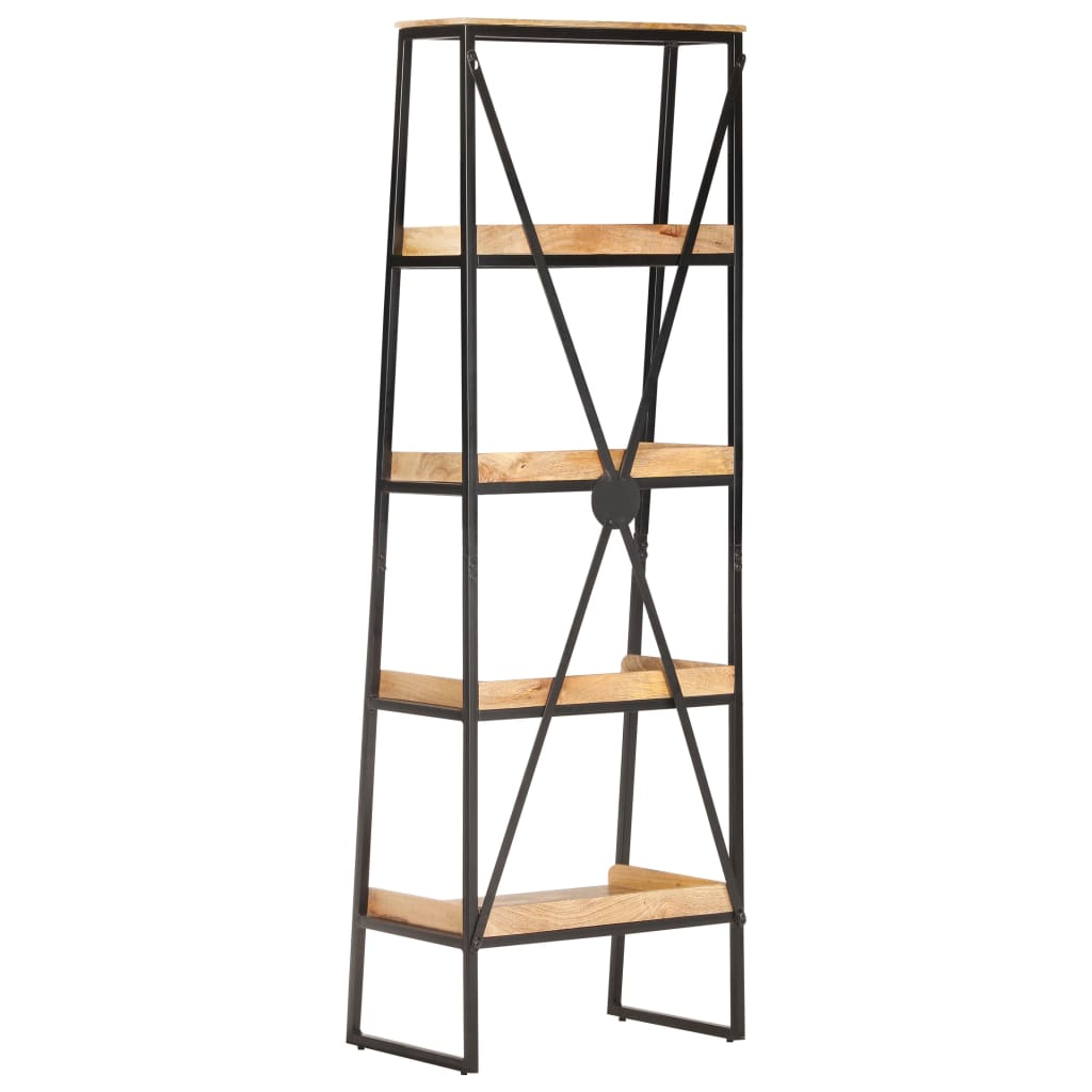 vidaXL Boekenkast met 5 schappen 60x39x180 cm massief mangohout