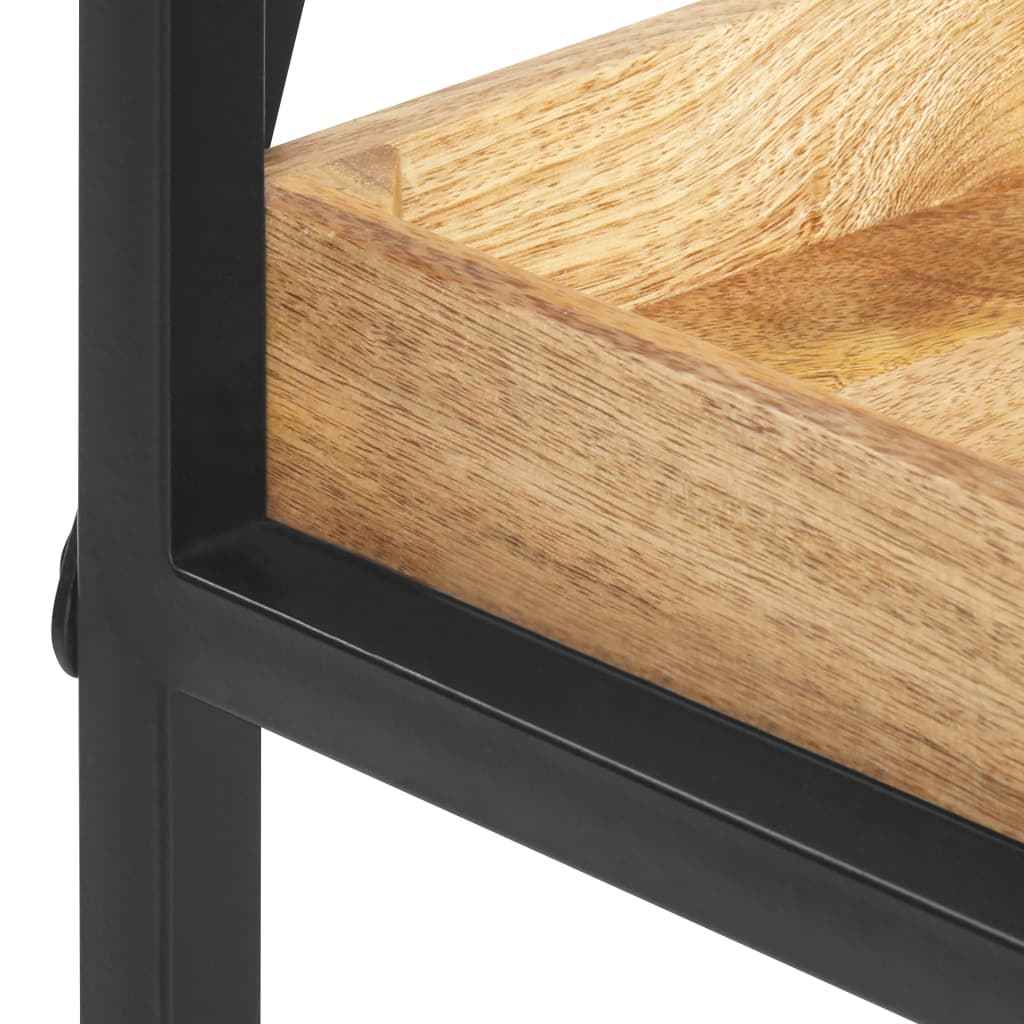 vidaXL Boekenkast met 5 schappen 60x39x180 cm massief mangohout