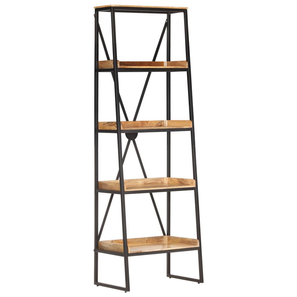 vidaXL Boekenkast met 5 schappen 60x39x180 cm massief mangohout