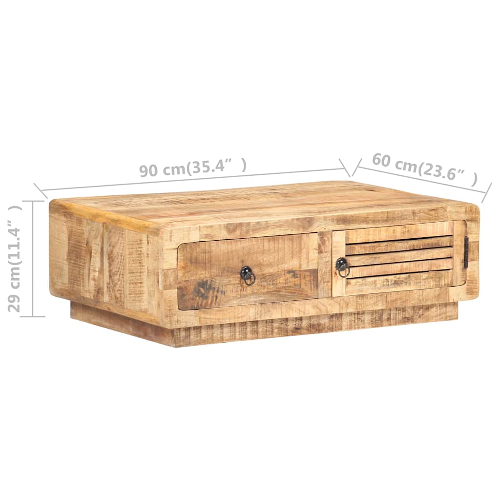 vidaXL Salontafel 89x55x29 cm massief gerecycled hout
