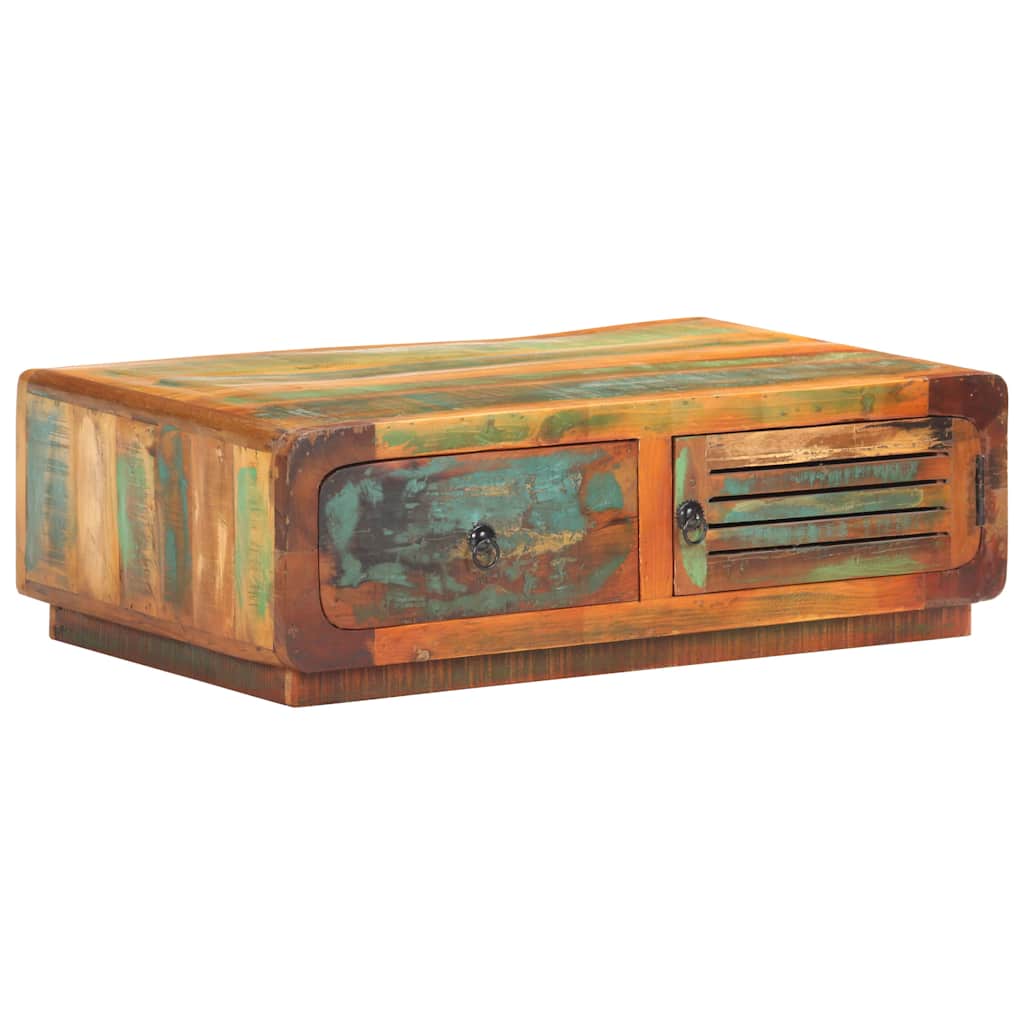 vidaXL Salontafel 89x55x29 cm massief gerecycled hout