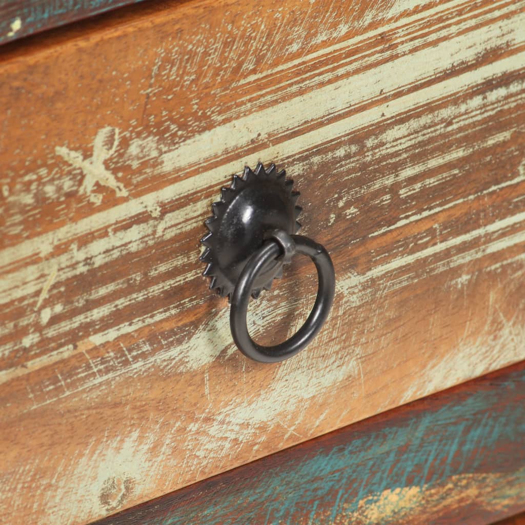 vidaXL Hoge kast 45x32x110 cm massief gerecycled hout - Aashly