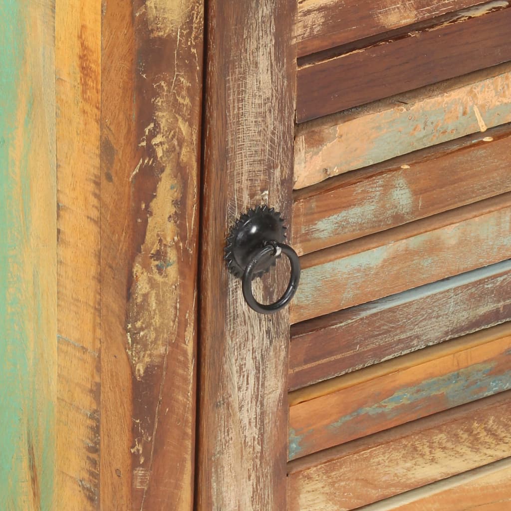 vidaXL Hoge kast 45x32x110 cm massief gerecycled hout - Aashly