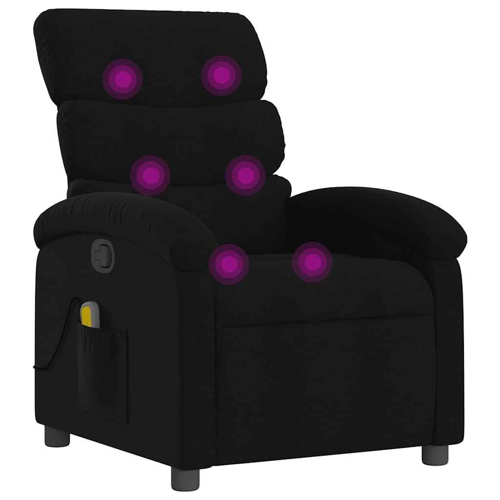 vidaXL Massagestoel met lichtgrijze stof