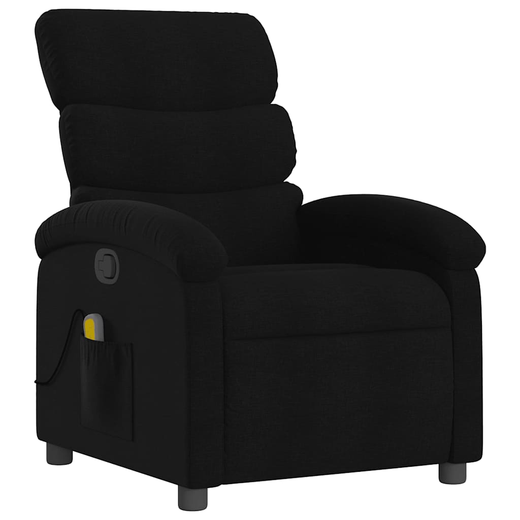 vidaXL Massagestoel met lichtgrijze stof