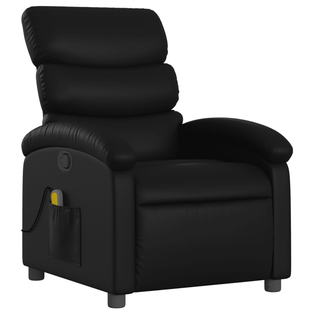 vidaXL Massagestoel van zwart kunstleer