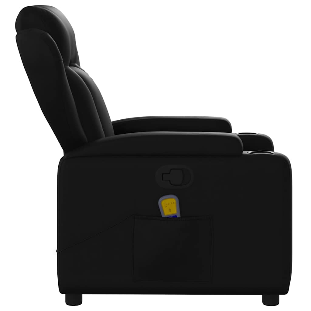 vidaXL Massagestoel van zwart kunstleer