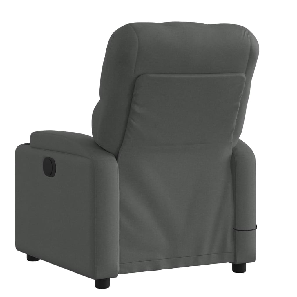 vidaXL Massagestoel met lichtgrijze stof
