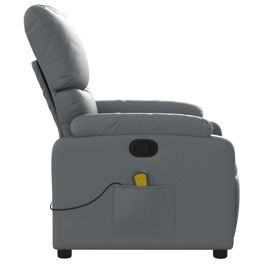 vidaXL Massagestoel van zwart kunstleer