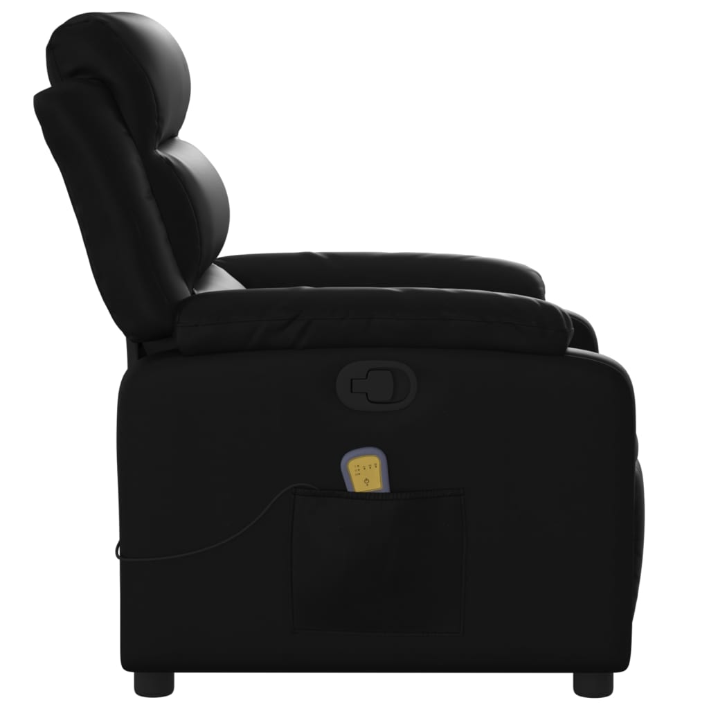 vidaXL Massagestoel van zwart kunstleer