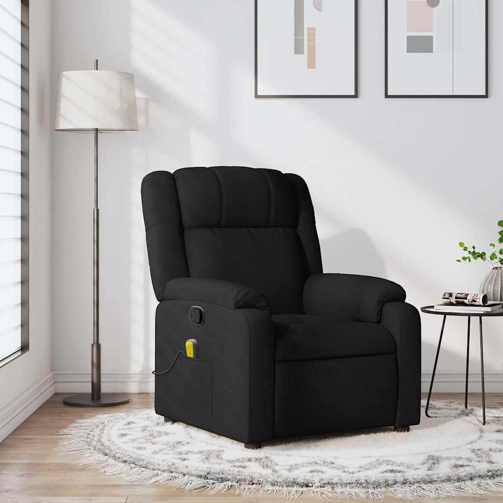 vidaXL Massagestoel met lichtgrijze stof