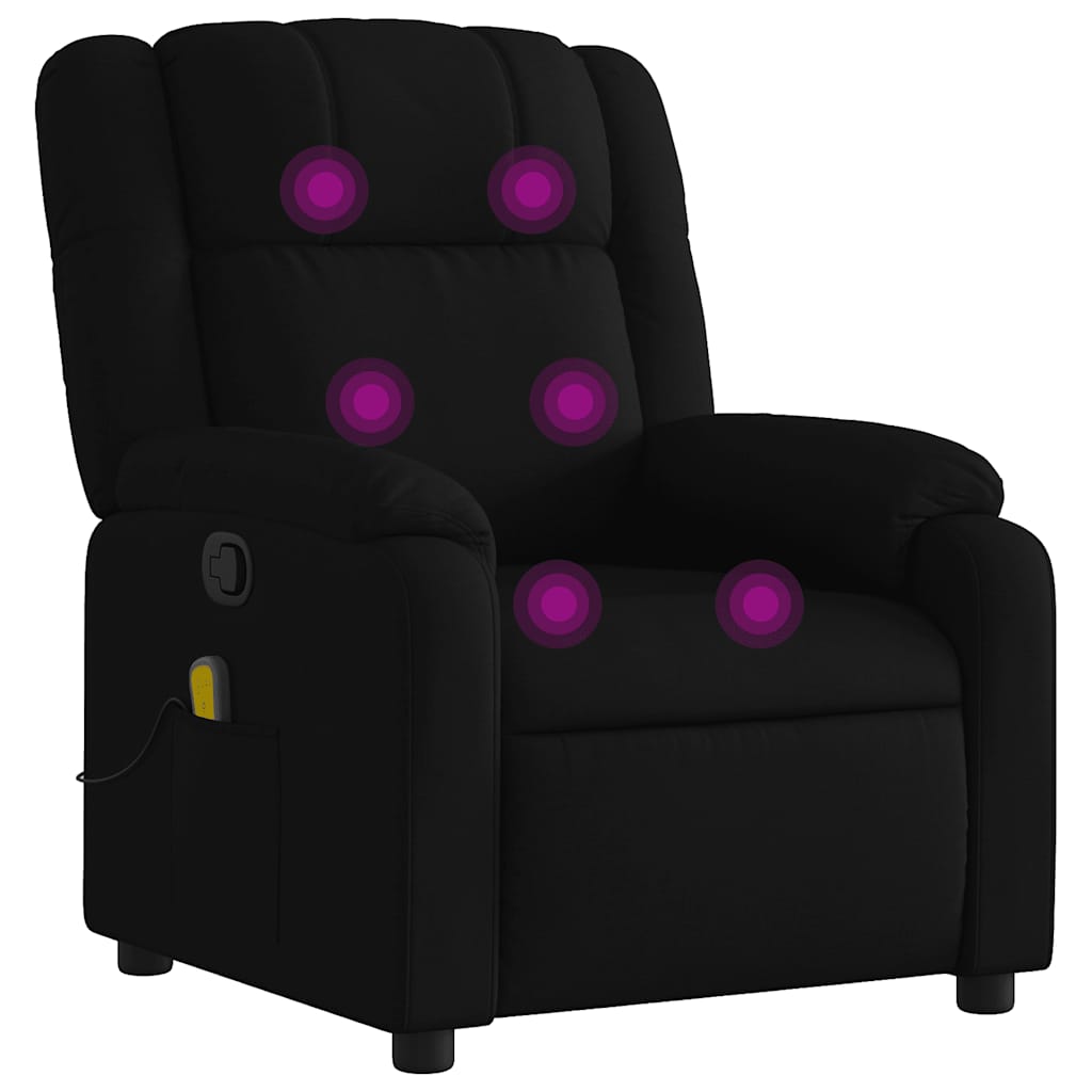 vidaXL Massagestoel met lichtgrijze stof