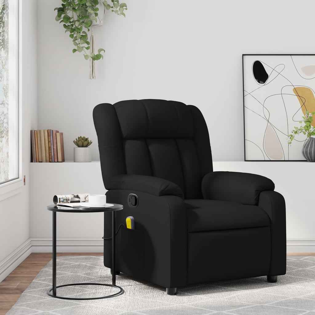 vidaXL Massagestoel van zwart kunstleer