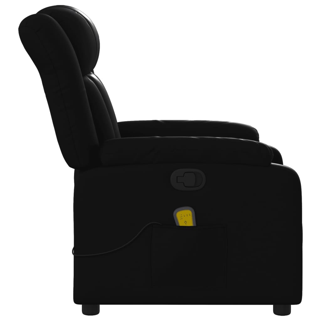 vidaXL Massagestoel van zwart kunstleer