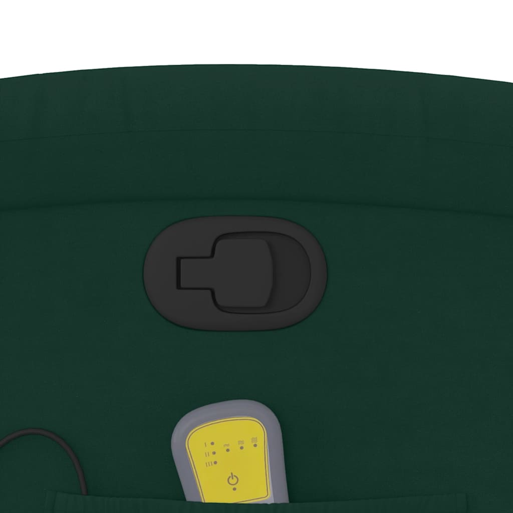 vidaXL Massagestoel lichtgrijs fluweel