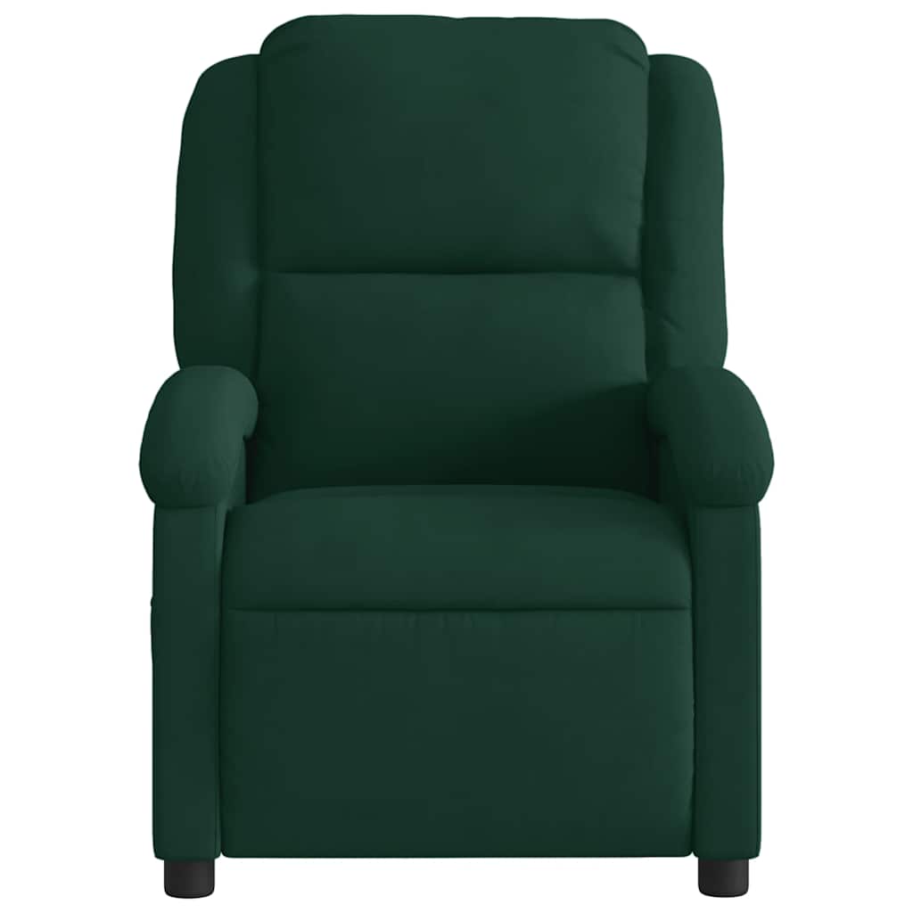 vidaXL Massagestoel lichtgrijs fluweel
