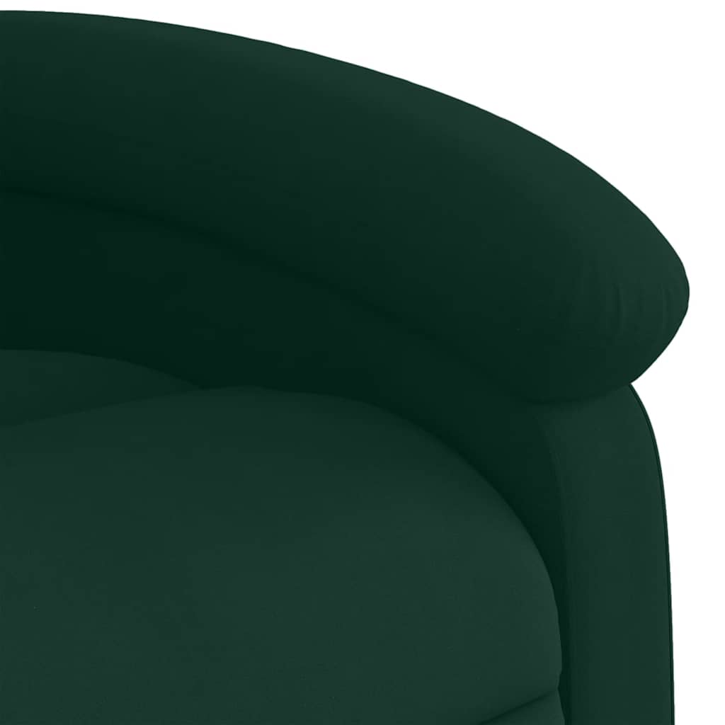 vidaXL Massagestoel lichtgrijs fluweel
