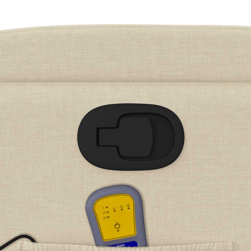 vidaXL Massagestoel met lichtgrijze stof