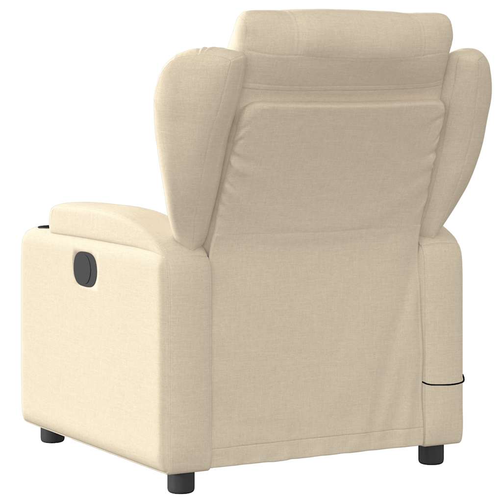vidaXL Massagestoel met lichtgrijze stof