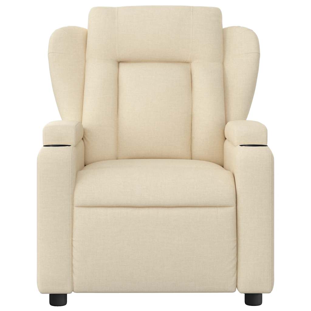 vidaXL Massagestoel met lichtgrijze stof