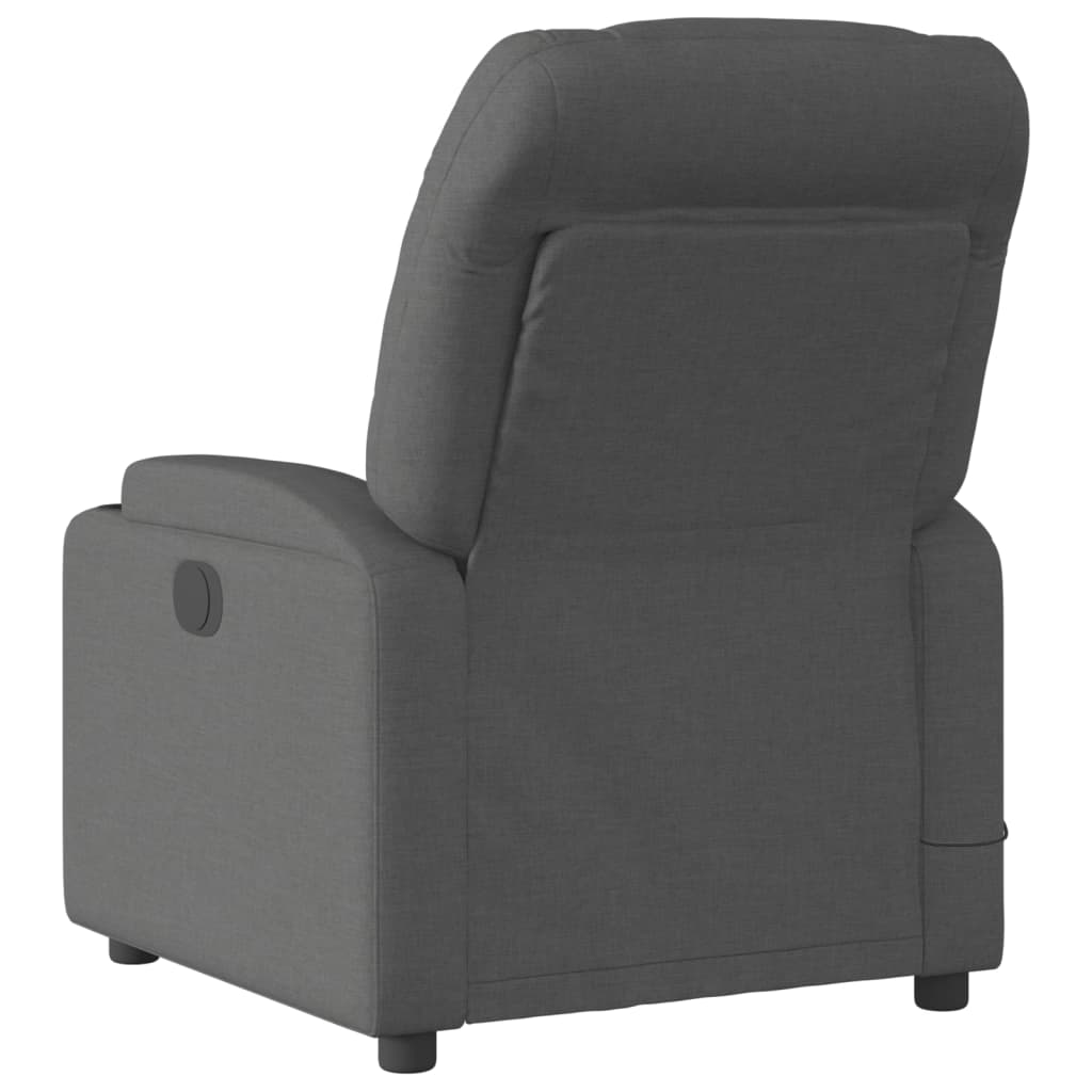 vidaXL Massagestoel met lichtgrijze stof