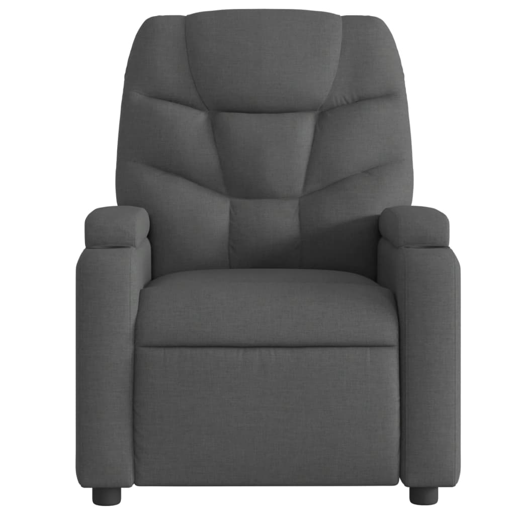 vidaXL Massagestoel met lichtgrijze stof