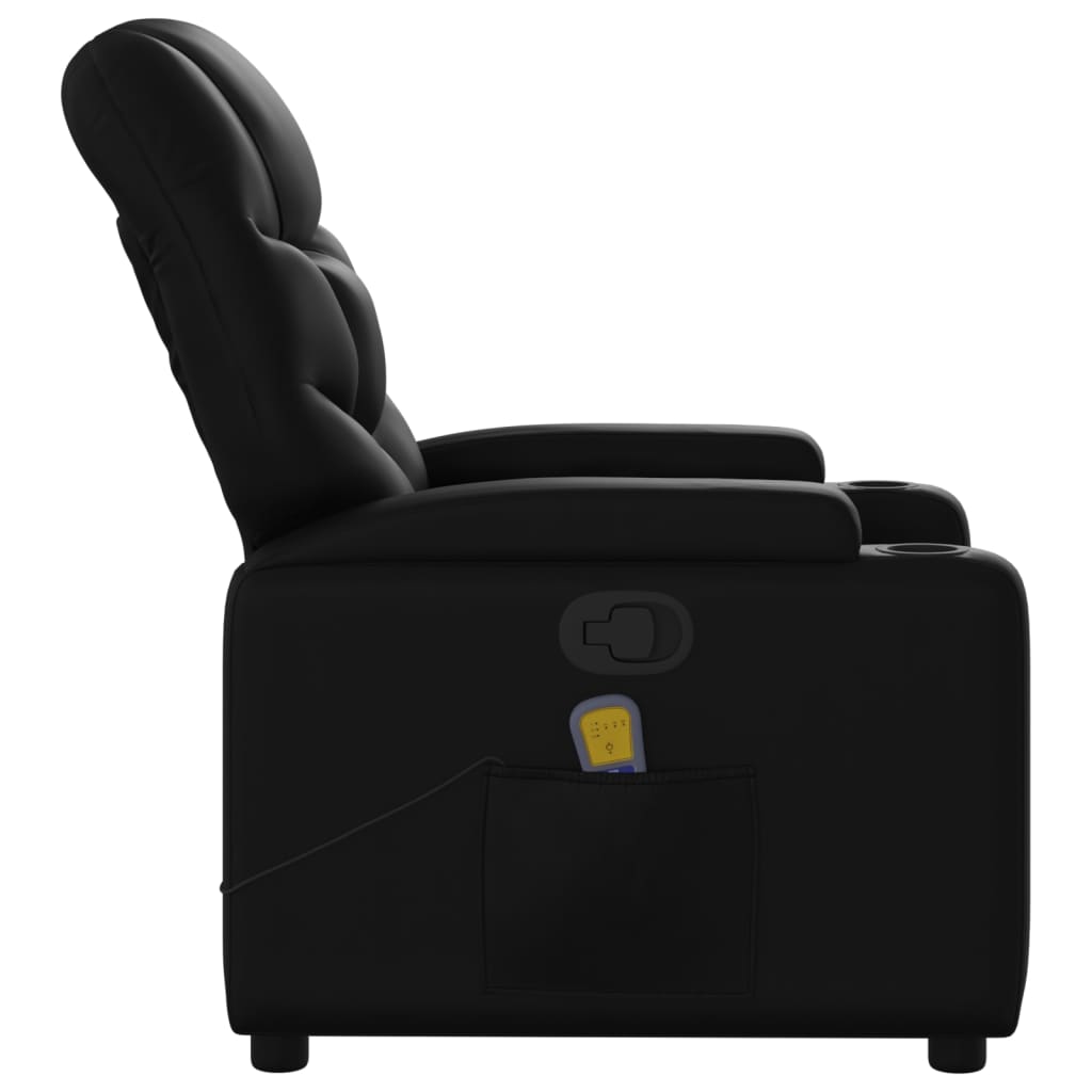 vidaXL Massagestoel van zwart kunstleer