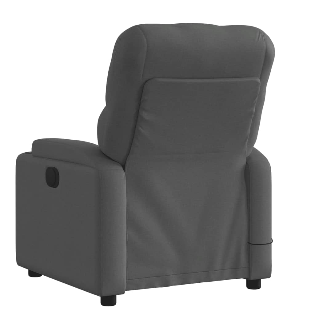 vidaXL Massagestoel met lichtgrijze stof