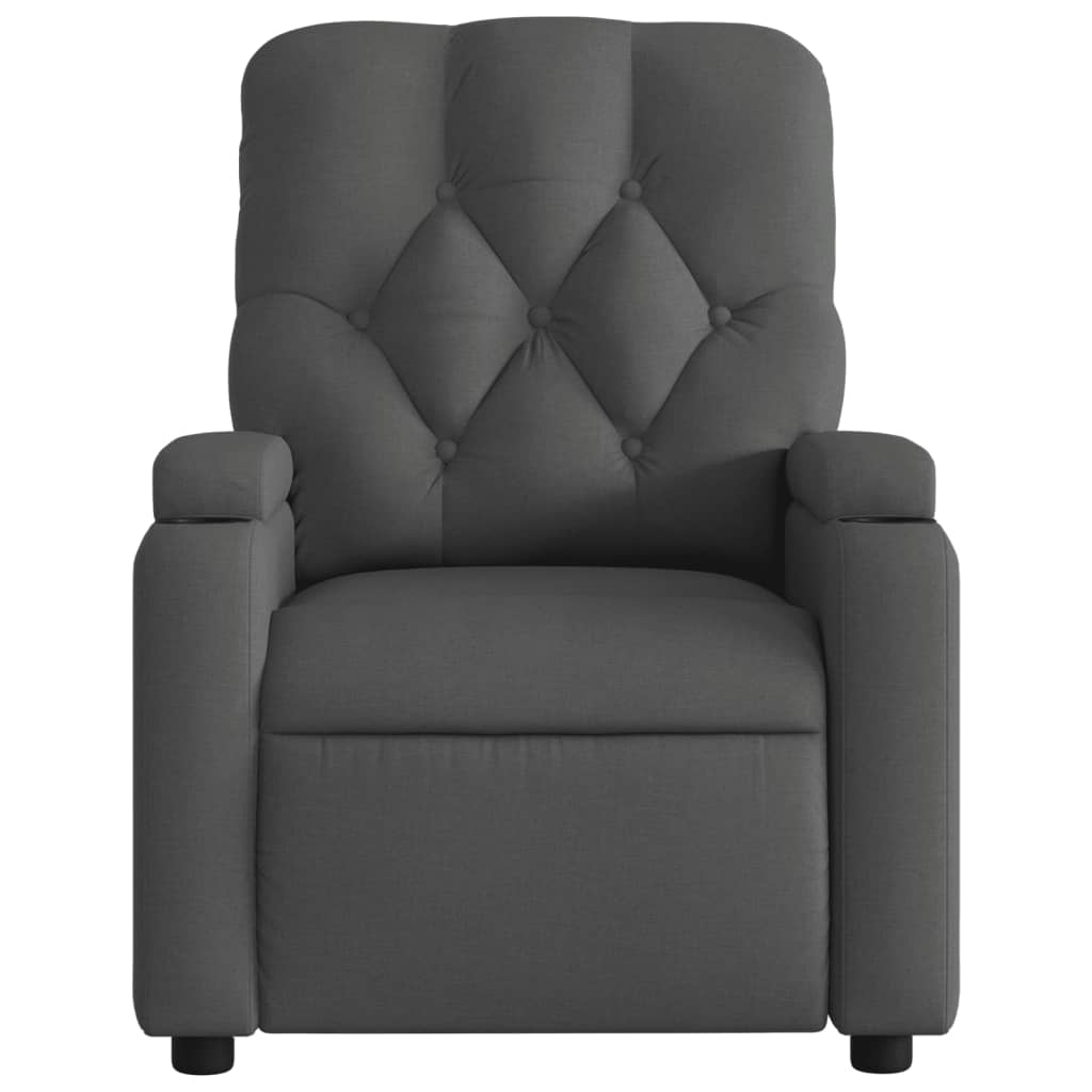 vidaXL Massagestoel met lichtgrijze stof