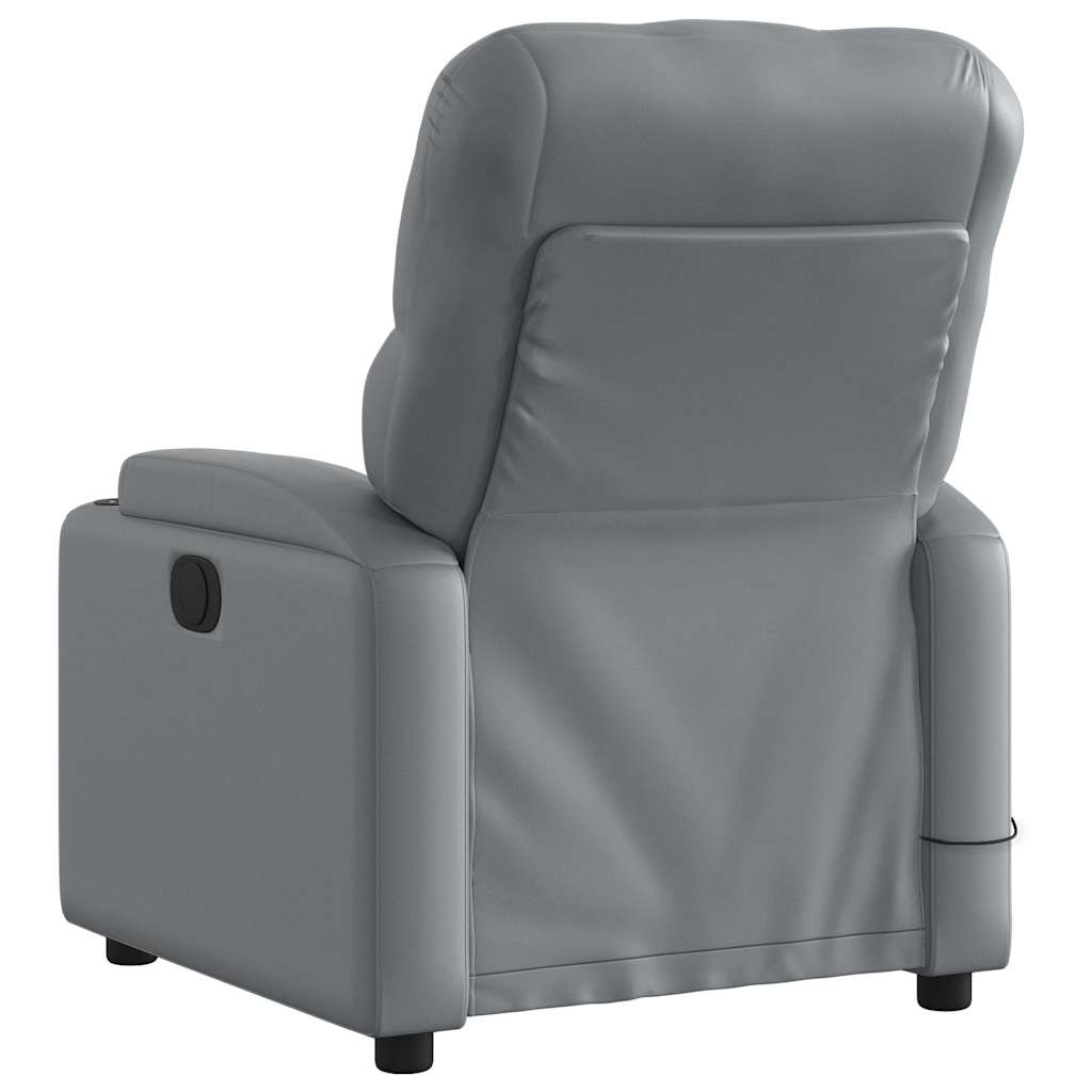 vidaXL Massagestoel van zwart kunstleer