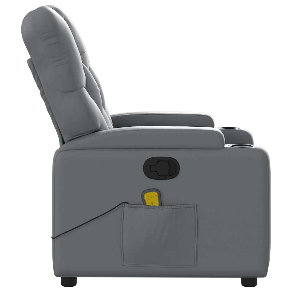 vidaXL Massagestoel van zwart kunstleer