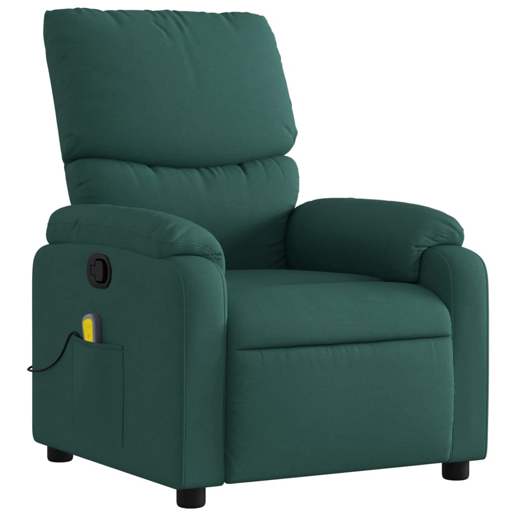 vidaXL Massagestoel met lichtgrijze stof