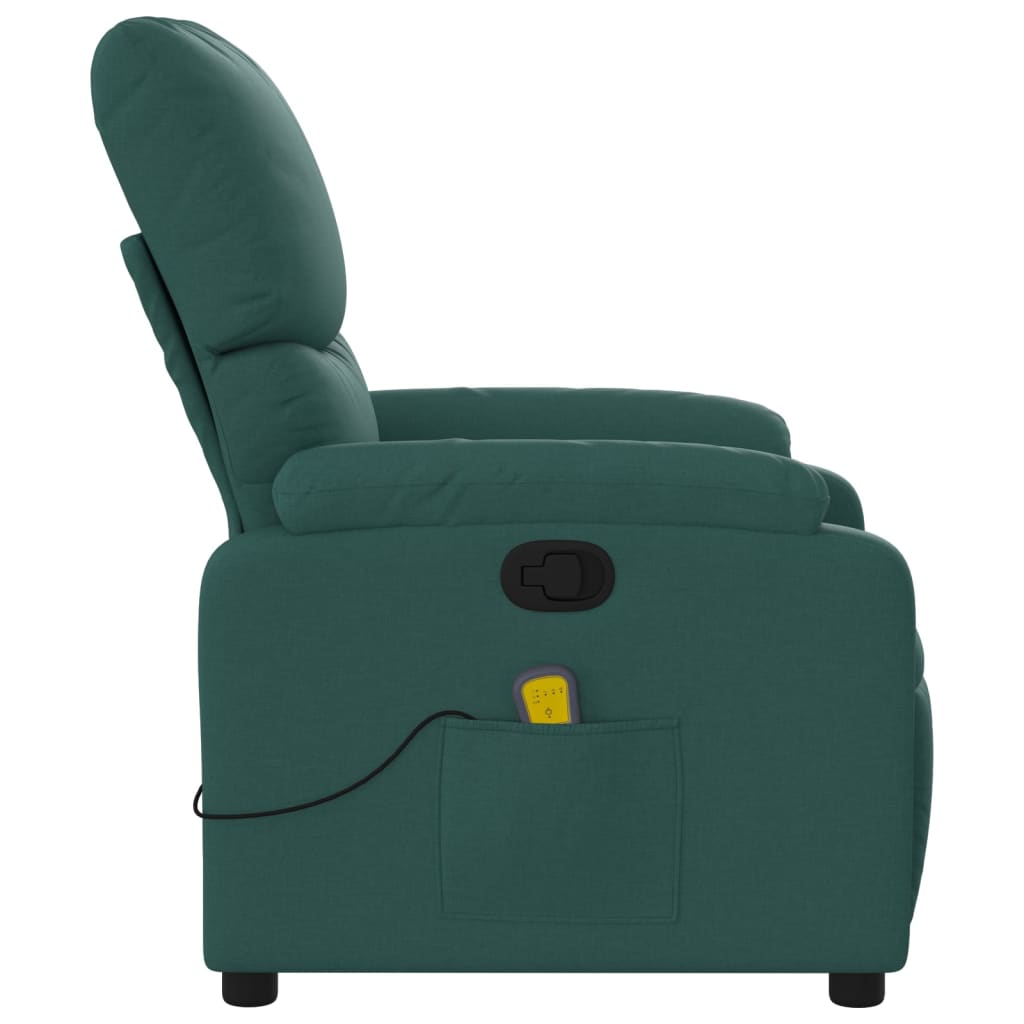 vidaXL Massagestoel met lichtgrijze stof