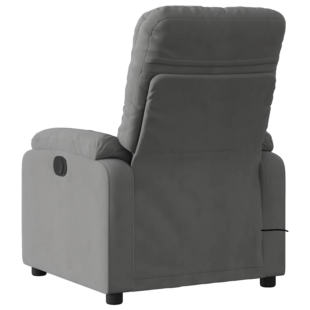 vidaXL Massagestoel van microvezelstof in bruin