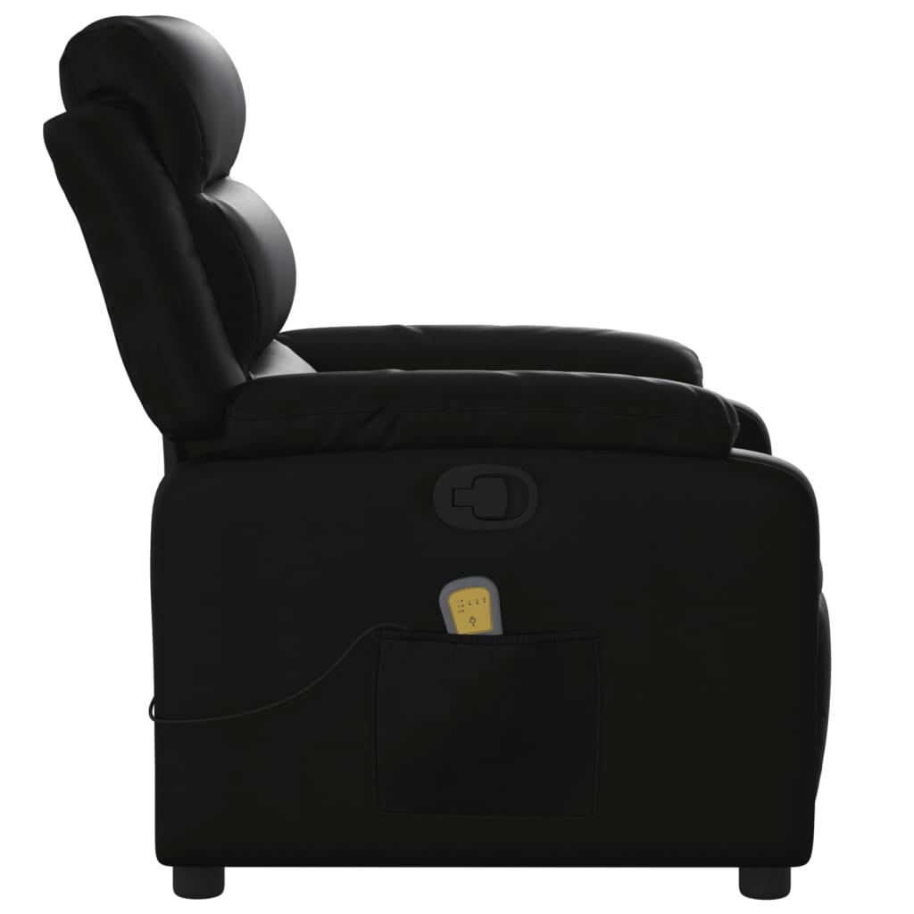 vidaXL Massagestoel van zwart kunstleer