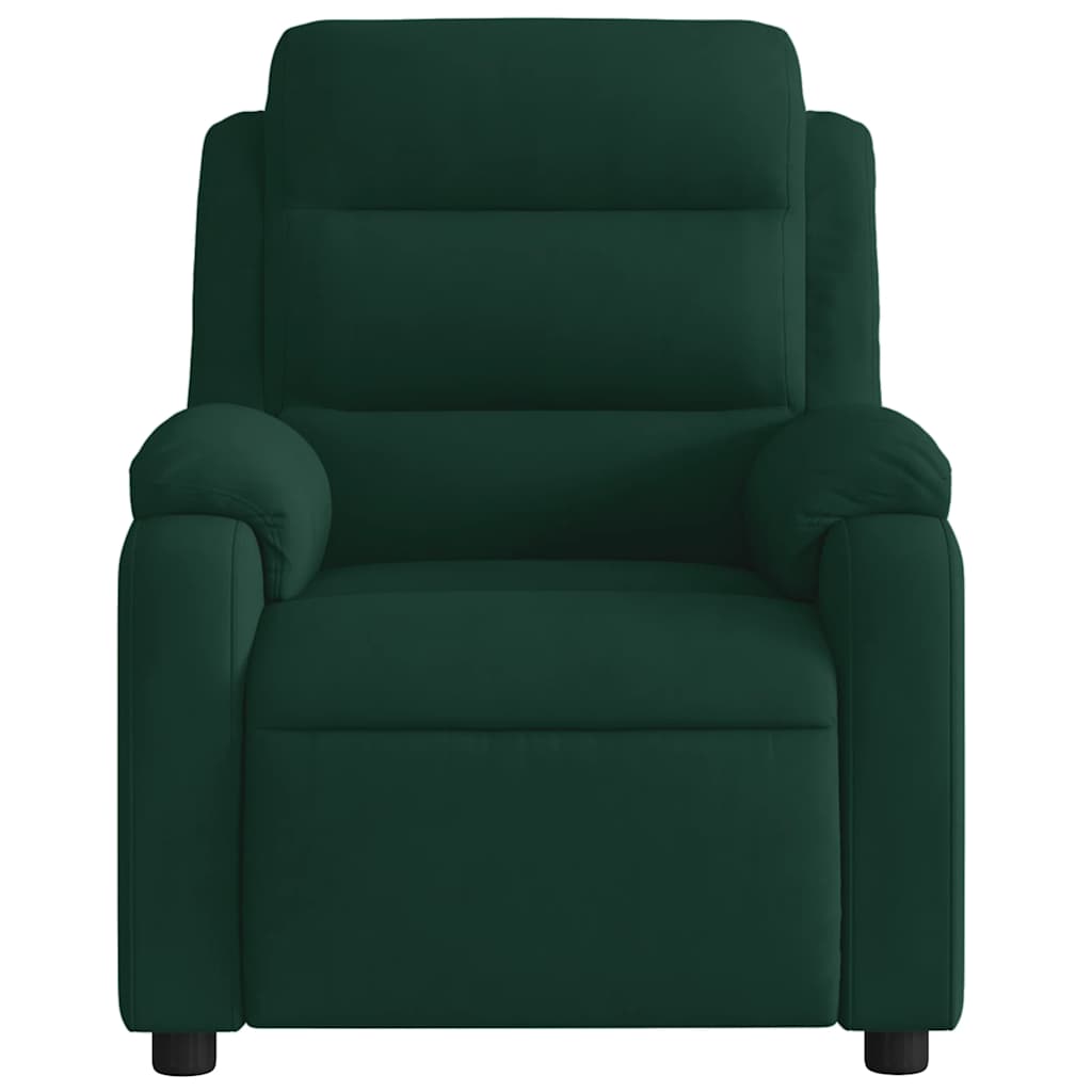 vidaXL Massagestoel lichtgrijs fluweel