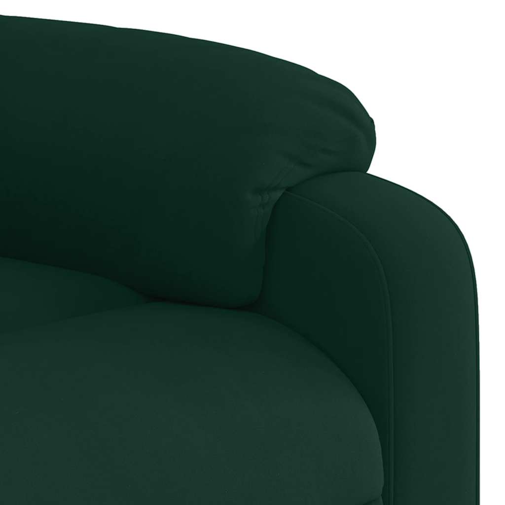 vidaXL Massagestoel lichtgrijs fluweel