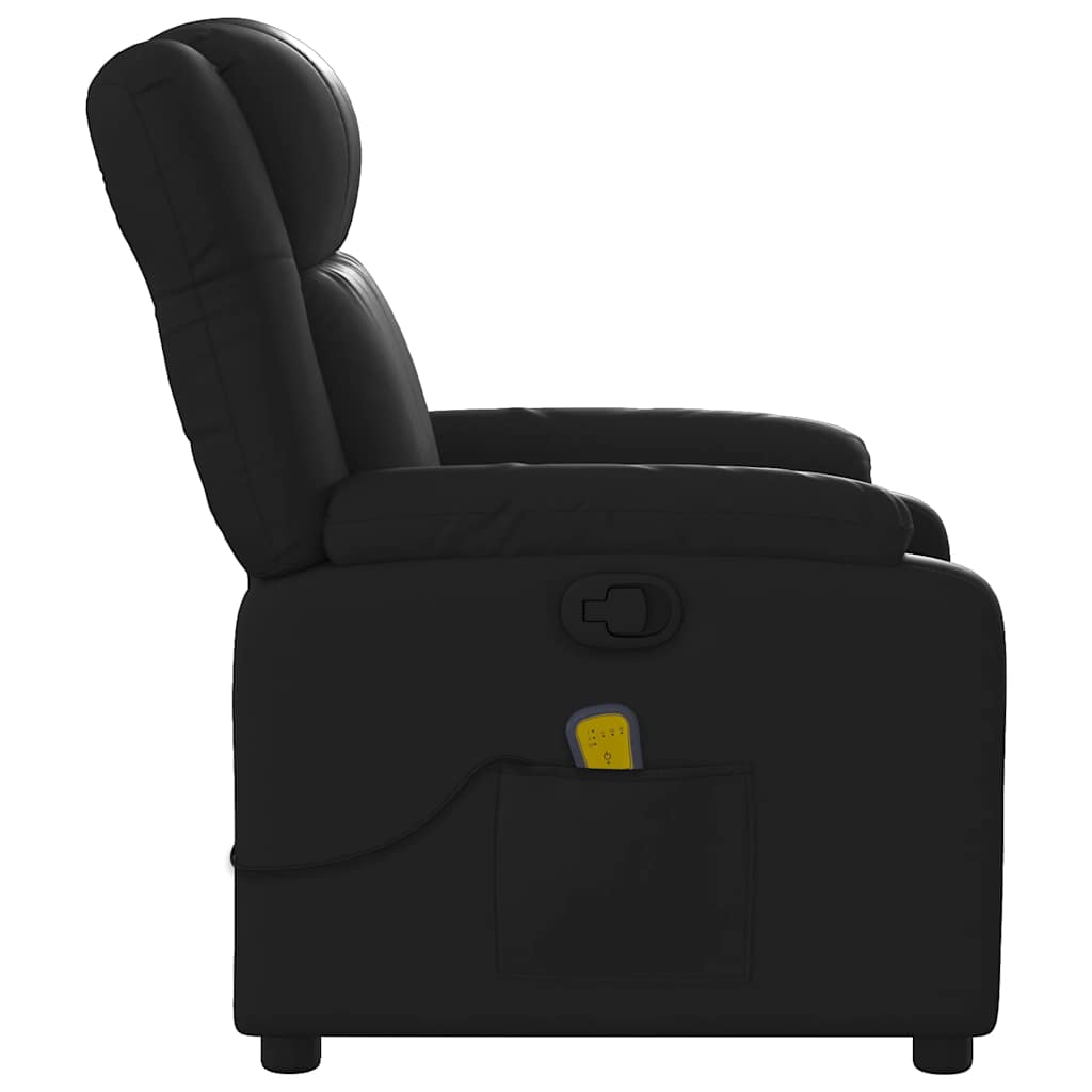 vidaXL Massagestoel van zwart kunstleer