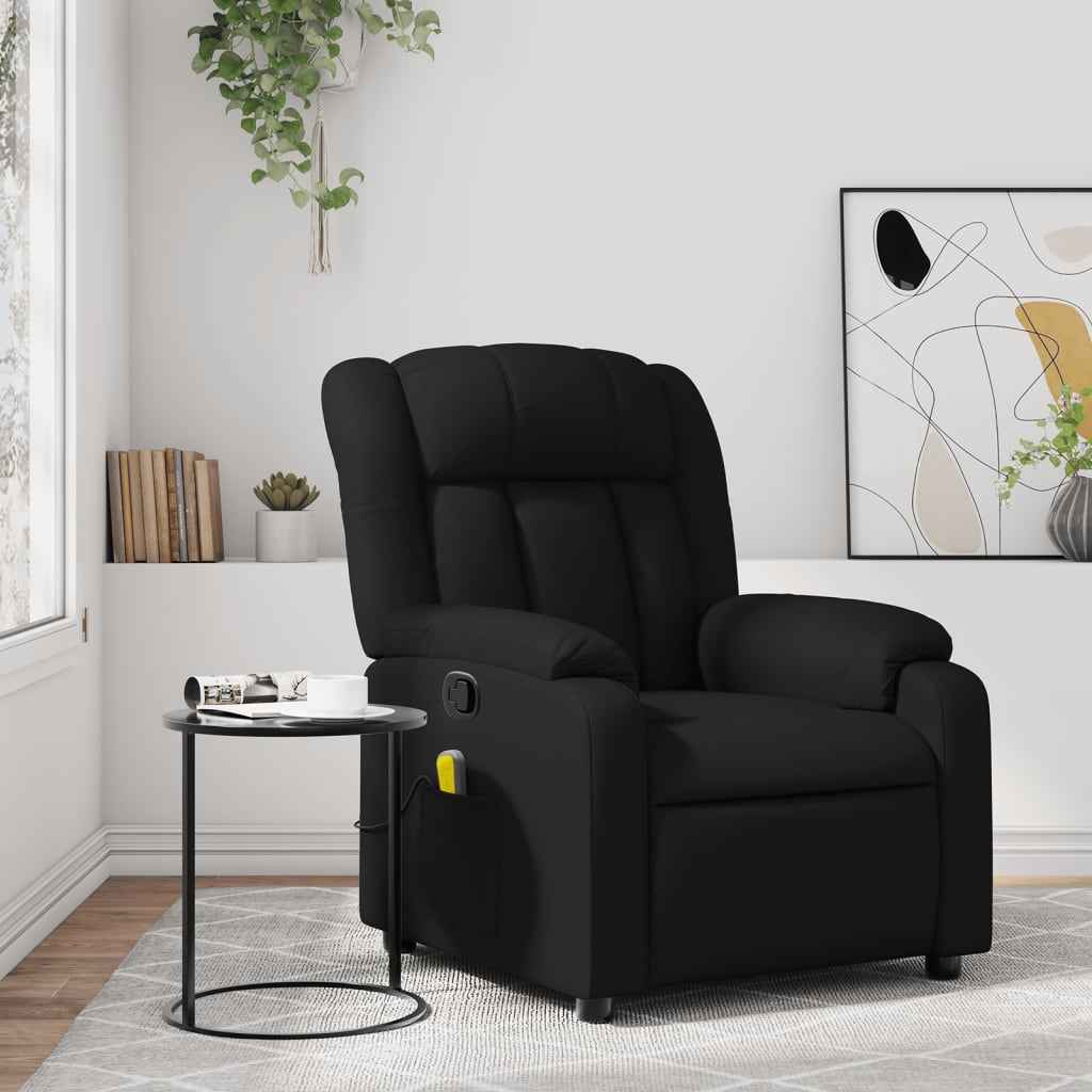 vidaXL Massagestoel van zwart kunstleer